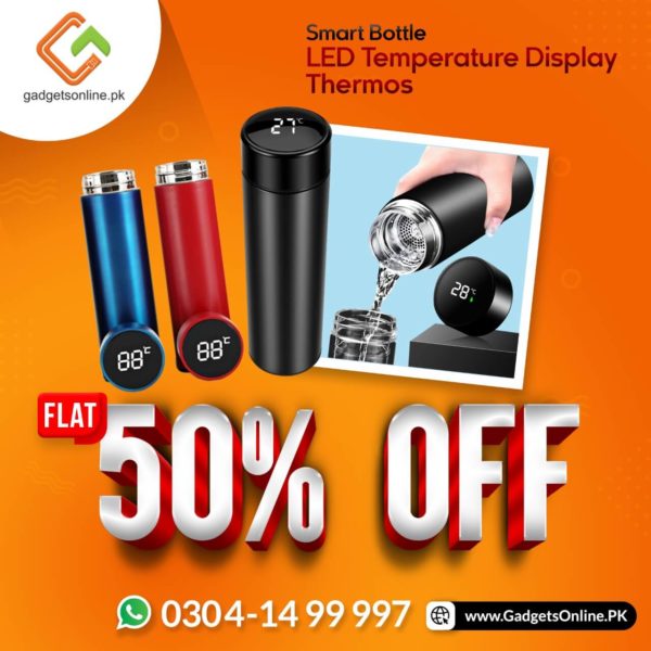 Smart Bottle with LED notification at amazing discount
